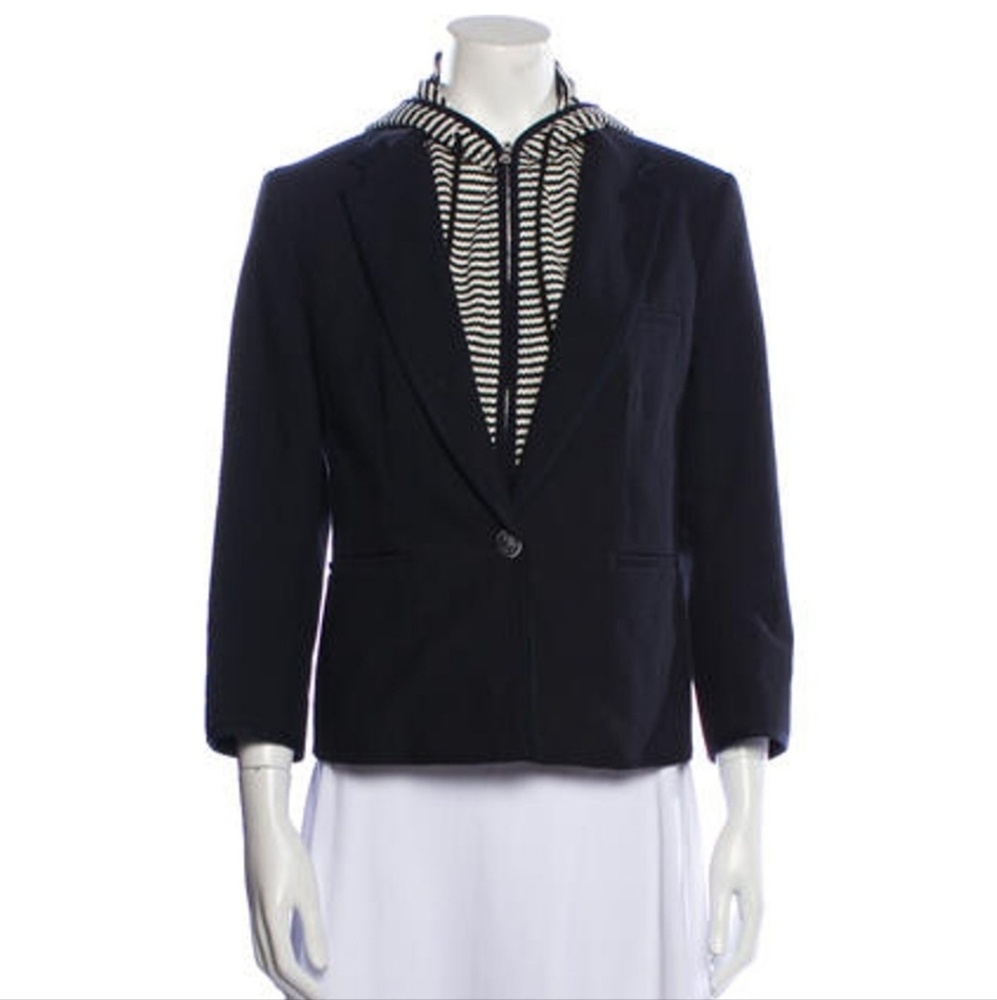 Veronica Beard Jacket w/ Hooded Dickey